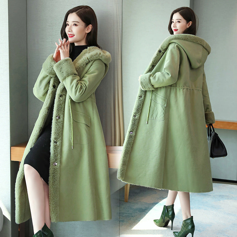 Women's Winter Cotton-padded Fur Coat – Warm Thick Jacket for Cold Weather | ROHBA - ROHBA