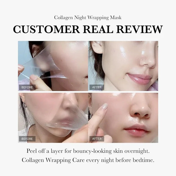 Collagen Night Wrapping Face Mask – Firming, Hydrating & Anti-Wrinkle Treatment