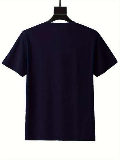 Round Neck Printed T-Shirt – Casual Short Sleeve Summer Top for Men & Women | ROHBA™