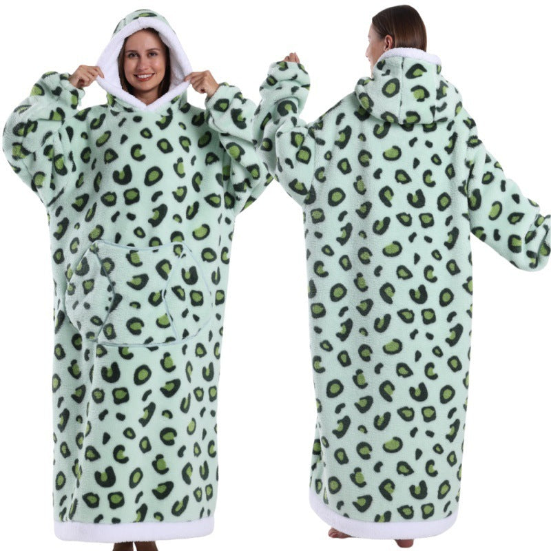 Oversized Warm Blanket Hoodie – Thickened Winter Wearable Blanket for Men & Women