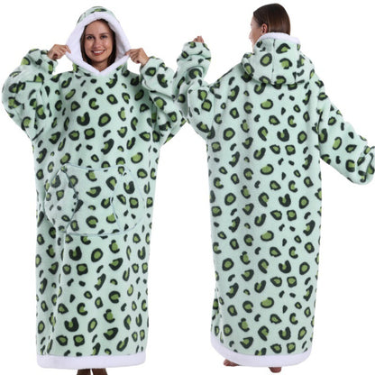 Oversized Warm Blanket Hoodie – Thickened Winter Wearable Blanket for Men & Women
