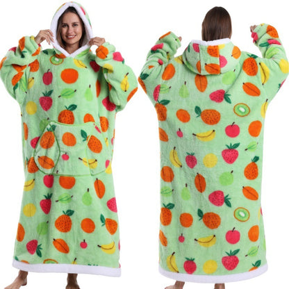 Oversized Warm Blanket Hoodie – Thickened Winter Wearable Blanket for Men & Women