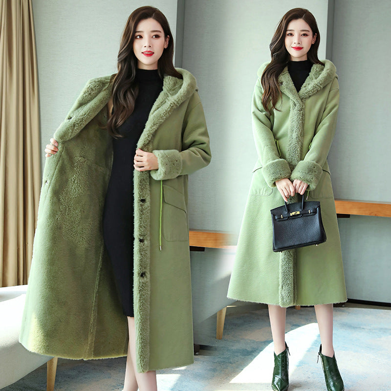 Women's Winter Cotton-padded Fur Coat – Warm Thick Jacket for Cold Weather | ROHBA - ROHBA