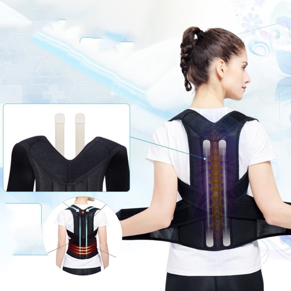 ROHBA™ Spine Bending Posture Corrector – Adjustable Back Brace for Pain Relief & Better Posture
