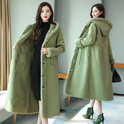 Women's Winter Cotton-padded Fur Coat – Warm Thick Jacket for Cold Weather | ROHBA - ROHBA