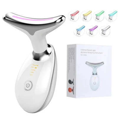 EMS Thermal Neck Lifting And Tighten Massager Electric Microcurrent Wrinkle Remover