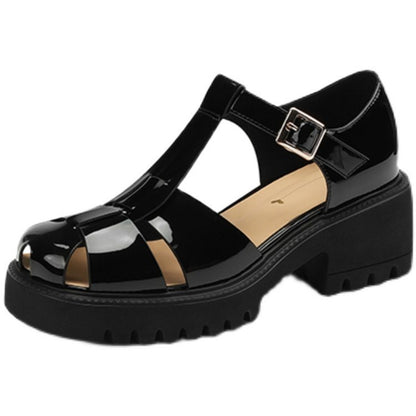 Women’s Casual Ankle-Strap Buckle Shoes – Comfortable Everyday Flats | ROHBA™