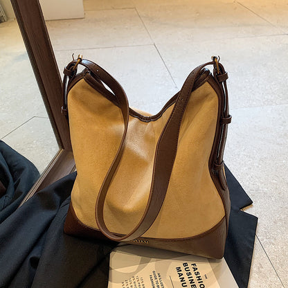 Casual Retro Suede Large Capacity Bag Women's All-match