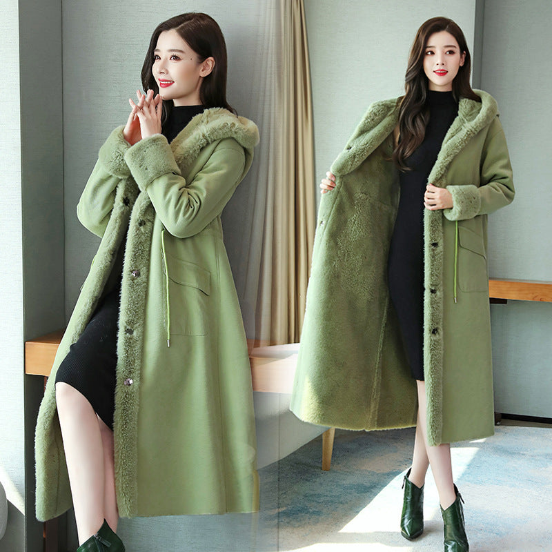Women's Winter Cotton-padded Fur Coat – Warm Thick Jacket for Cold Weather | ROHBA - ROHBA