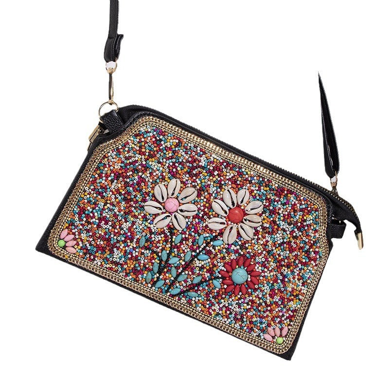 Mizhu Shell Flower Crossbody Bag