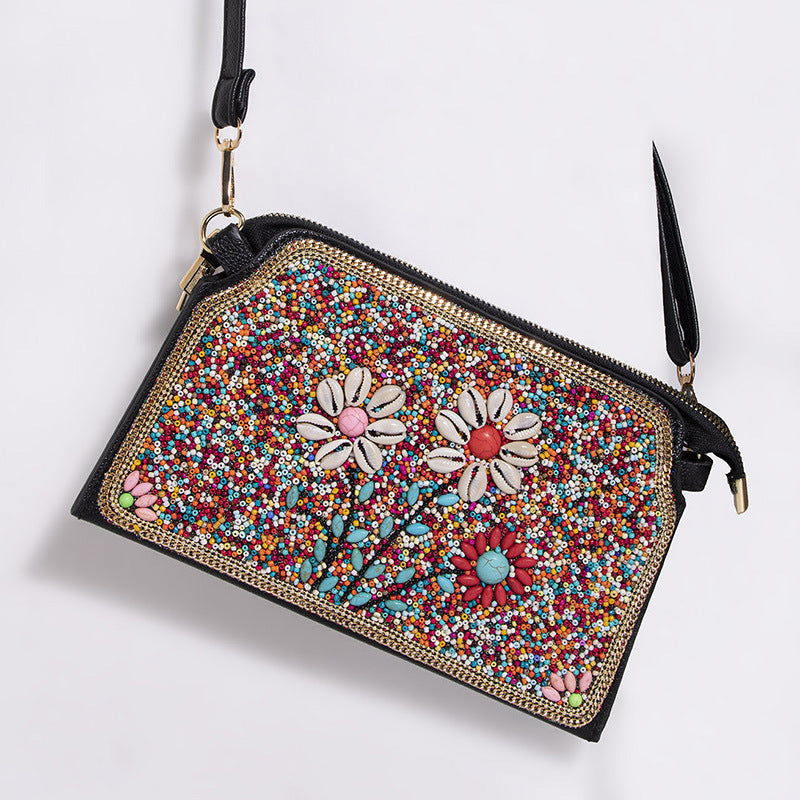 Mizhu Shell Flower Crossbody Bag